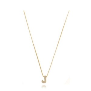 Colar Letra Cravejada Pequeno