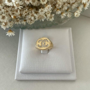 Anel dedinho Chanel Cravejado