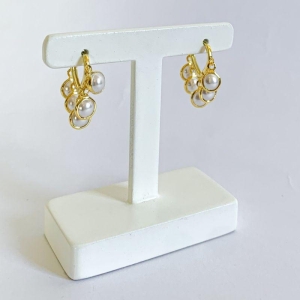 Brinco Argola Gota c/ Pérolas