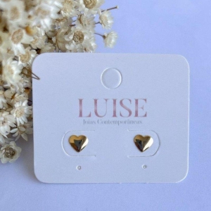 Brinco Coração Pequeno Liso