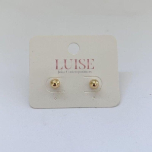 Brinco Esfera Dourada G