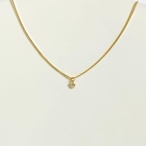 Colar Infantil Coração Cristal