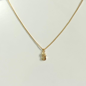 Colar Infantil Gato Cravejado Cristal