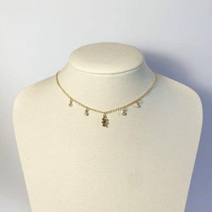 Colar Infantil Menina e Zirconias