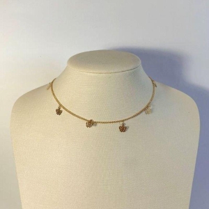 Colar Infantil Pingentes Laço