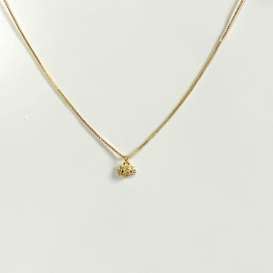 Colar Infantil Rosto Gatinho Cravejdo