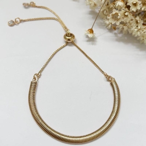 Pulseira Malha Roliça Ajustável