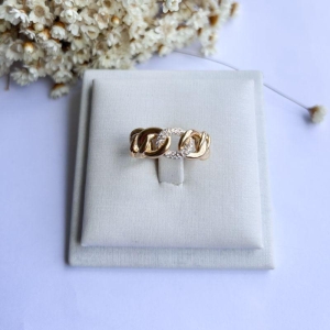 Anel Corrente e Cravejado Cristal