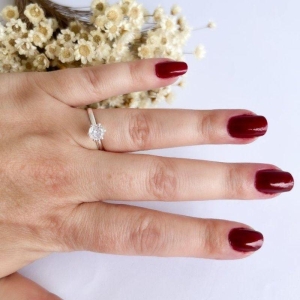 Anel Ponto de Luz 4mm 6 Garras Alto