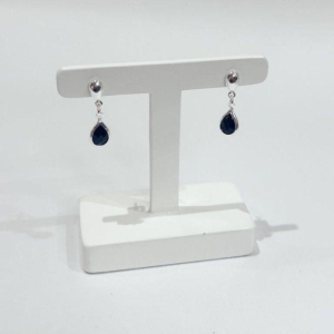 Brinco Pedente Gota de Luz Prata