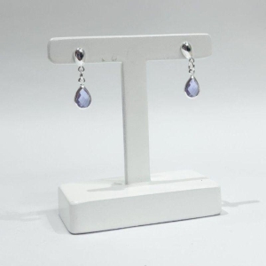 Brinco Pedente Gota de Luz Prata