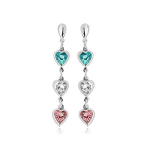 Brinco Pendente Coração Colors