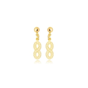 Brinco Pendente Infinito c/ Detalhes