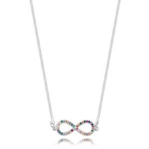 Colar Infinito e Rabo de Rato Colors Prata