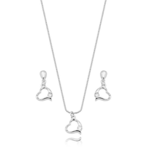 Conjunto Coração com Ponto de Zirconia