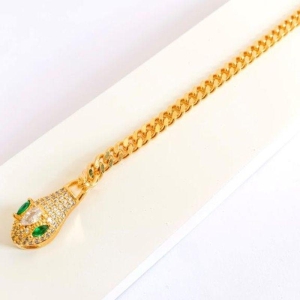 Pulseira Serpente Cravejada Luxo