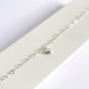 Tornozeleira Pingente Coração