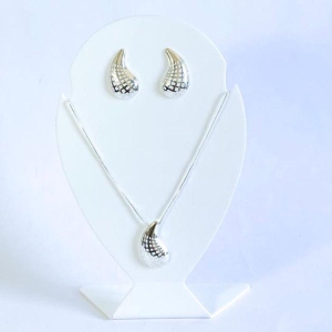 Conjunto Gota Telinha Prata