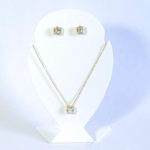 Conjunto Quadrado Cristal Ouro