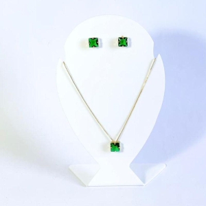 Conjunto Quadrado Verde Ouro