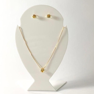 Conjunto Redondo Ponto de Luz Ouro