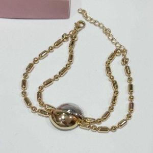 Pulseira Dupla Esferas e Traços Luxo