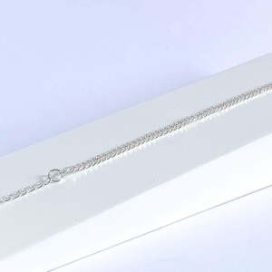 Pulseira Elos Duplos Prata