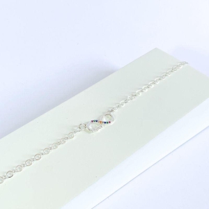 Pulseira Infinito Colors Prata