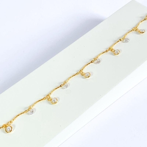 Pulseira Zirconia e Perola