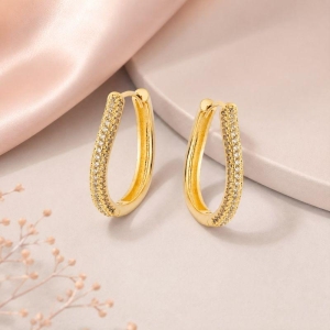 Brinco Argola Luxo Cravejada