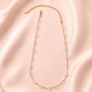 Colar Chocker Cristais e Esferas