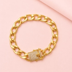 Pulseira Luxo Fecho Cravejado