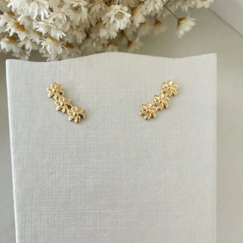 Brinco Ear Cuff Flores