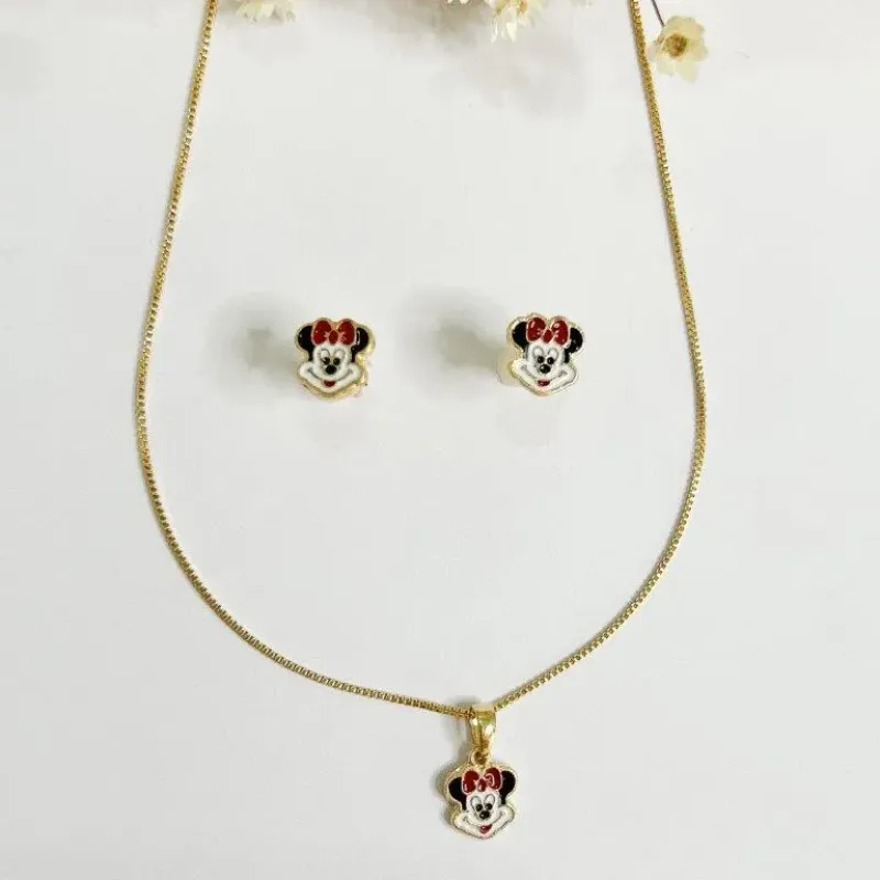Conjunto Infantil Resinado Minie