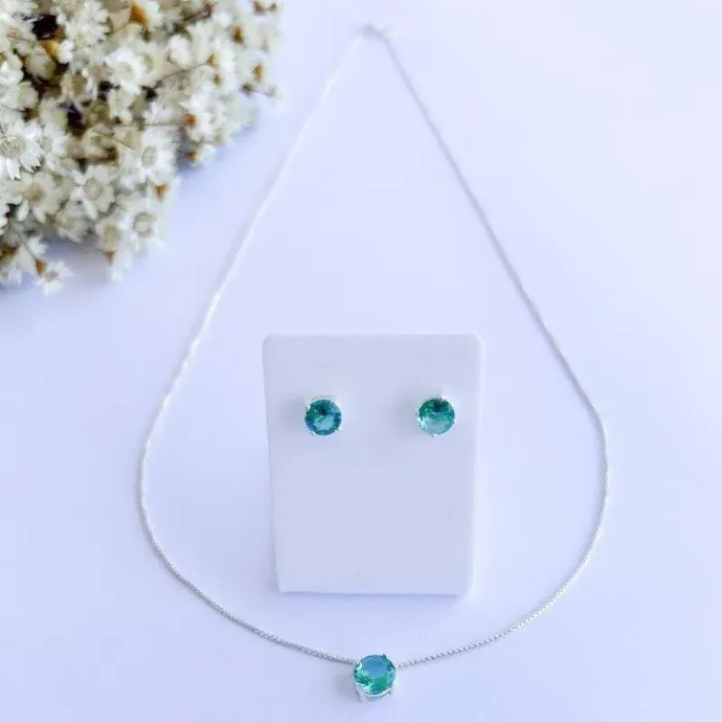Conjunto Ponto de Luz Prata