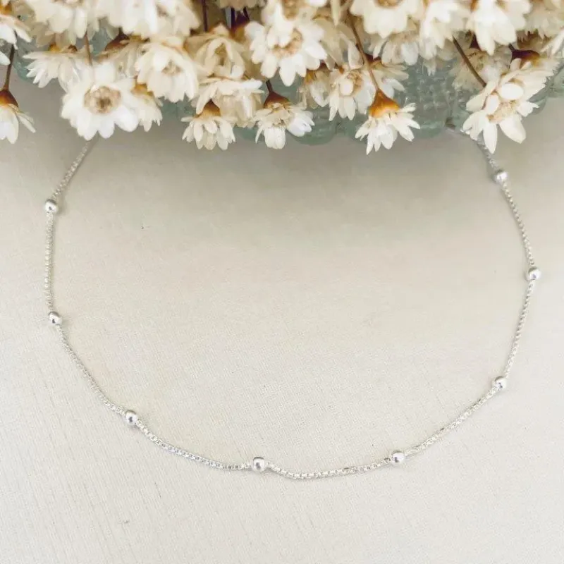 Pulseira Bolinhas Prata