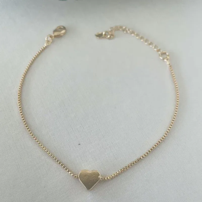 Pulseira Coração Pequeno Cheio