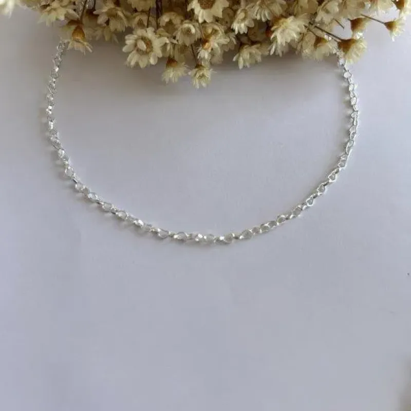 Colar Elos Coração 40cm