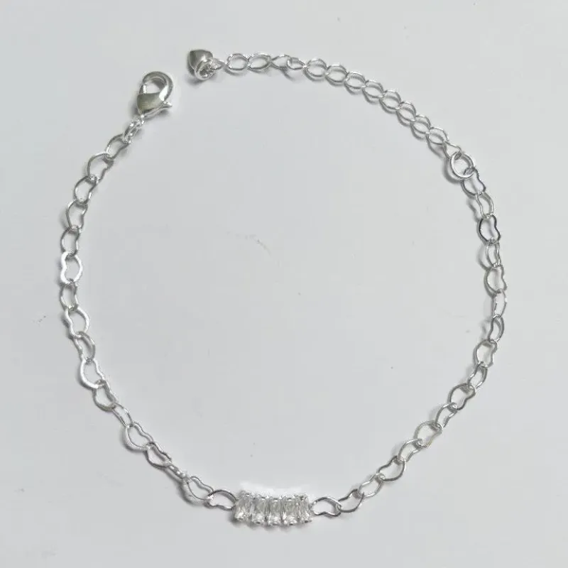 Pulseira 5 Baguetes  Cristais
