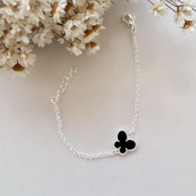 Pulseira Infantil Borboleta Preta
