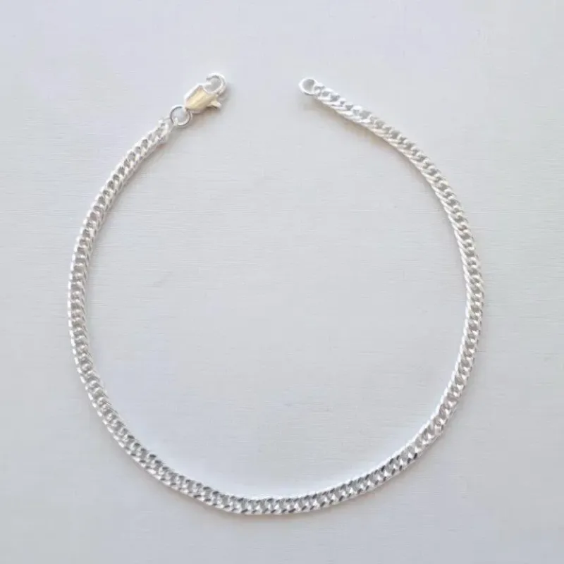 Pulseira Masculina Groumet Elos Duplos