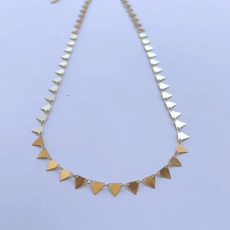 Colar Longo Triangulo 60cm