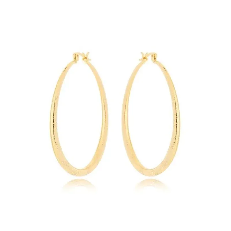 Brinco Argola Click com Detalhes 5cm