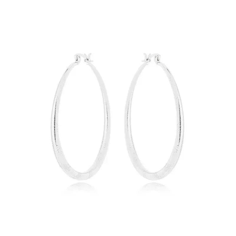Brinco Argola Click com Detalhes 5cm