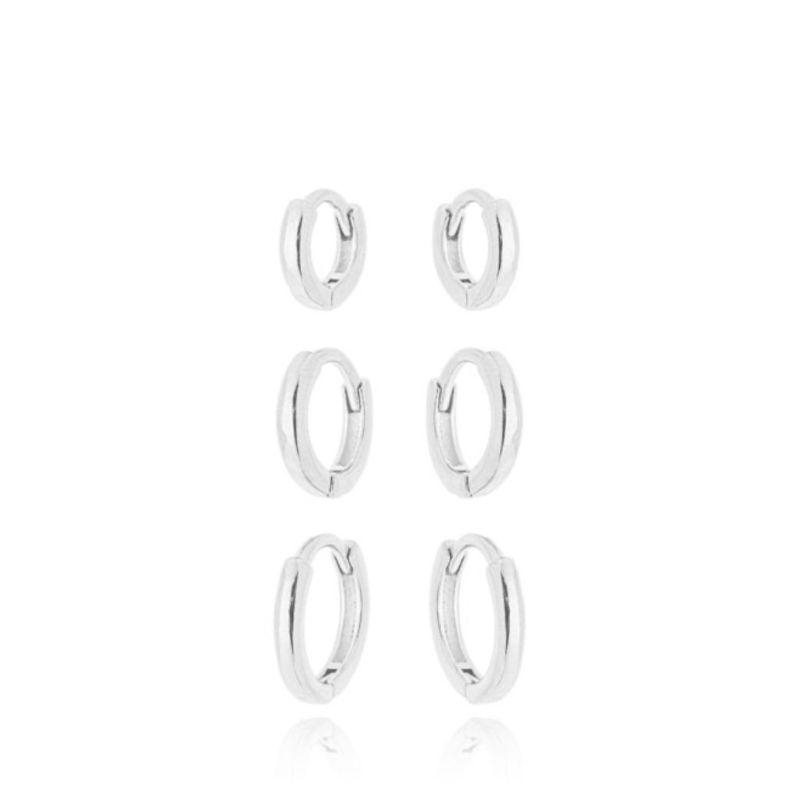 Brinco Trio Argola Lisa Redonda