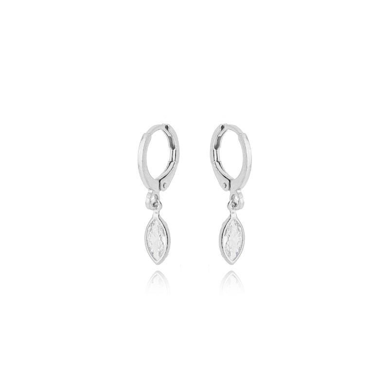 Brinco Argola 1 Zirconia Balão