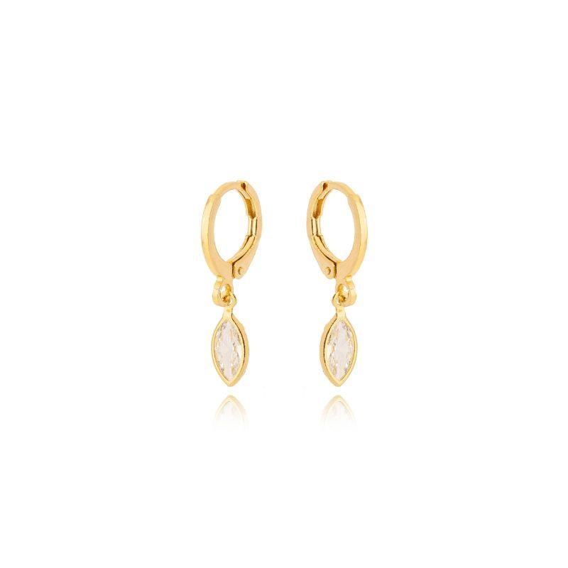 Brinco Argola 1 Zirconia Balão