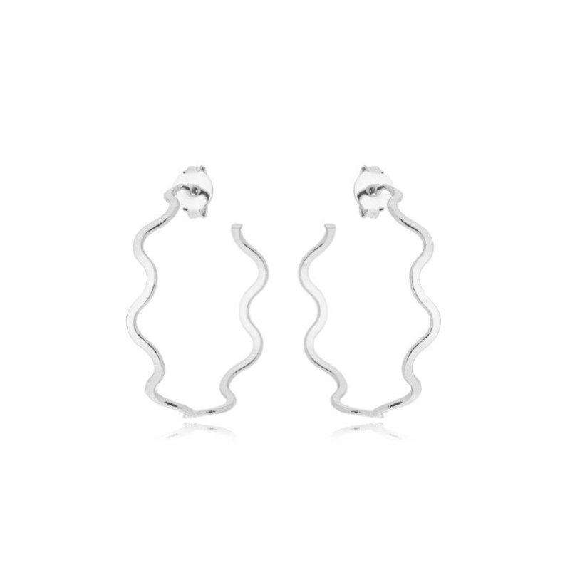 Brinco Argola Ondas 3,5cm