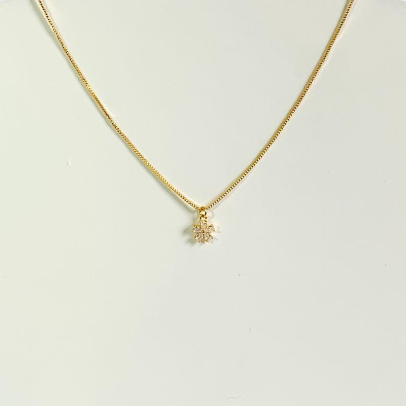 Colar Infantil Flor Cristal