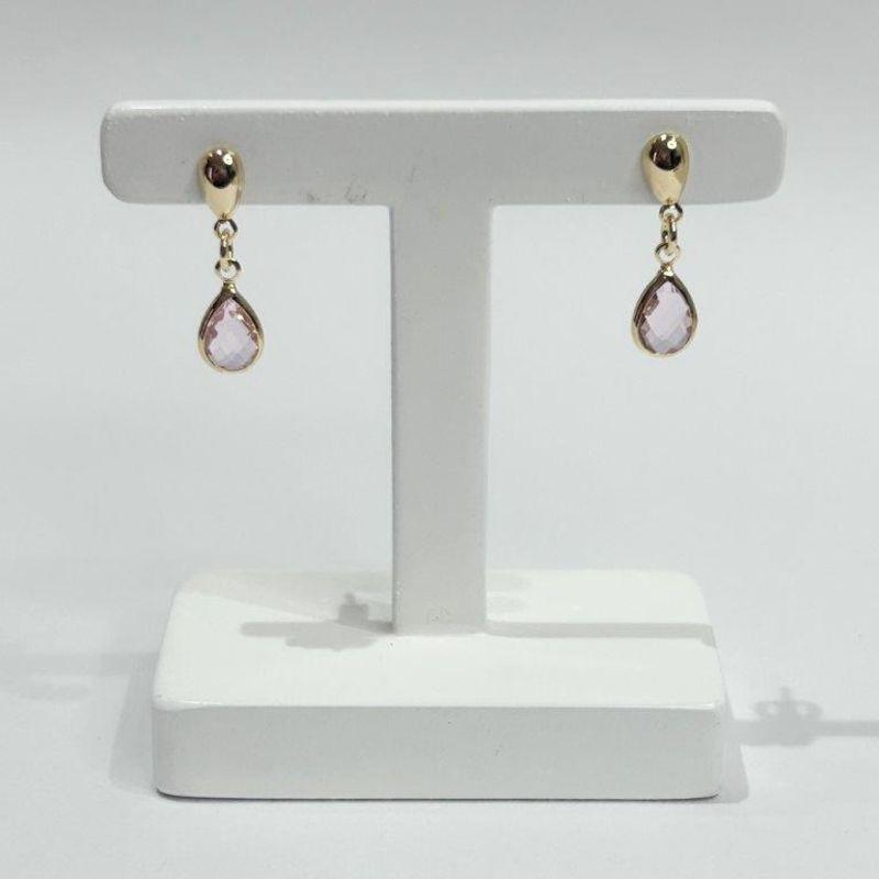 Brinco Pedente Gota de Luz Ouro